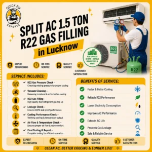 Split AC 1.5 Ton R 22 Gas Filling in Lucknow
