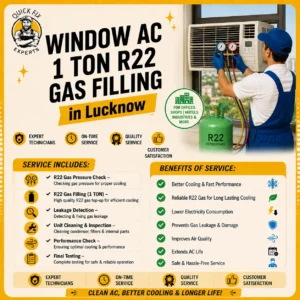 Window AC 1 Ton R 22 Gas Filling in Lucknow