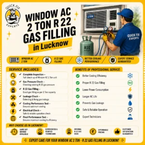 Window AC 2 Ton R 22 Gas Filling in Lucknow