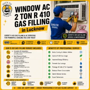 Window AC 2 Ton R 410 Gas Filling in Lucknow